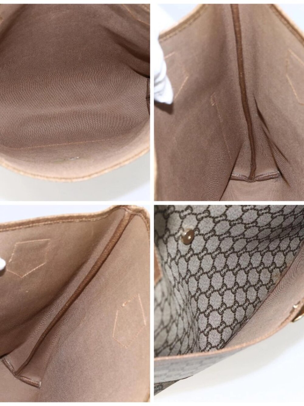 GUCCI GG Plus Supreme Web Sherry Line Tote Bag - Picture 15 of 16